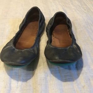 Tieks gray flats
